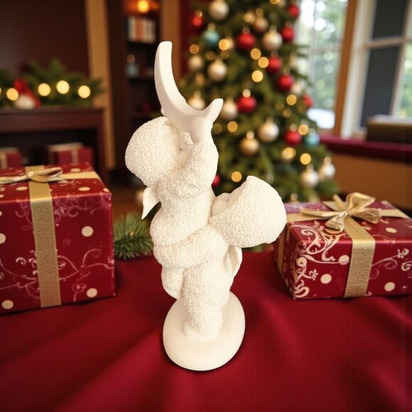 Department 56 Snowbabies Angels "Reach For The Moon" Figurine 6 Inch High - Picture 1 of 11